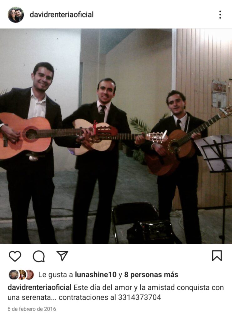 David Renteria solista trio o mariachi