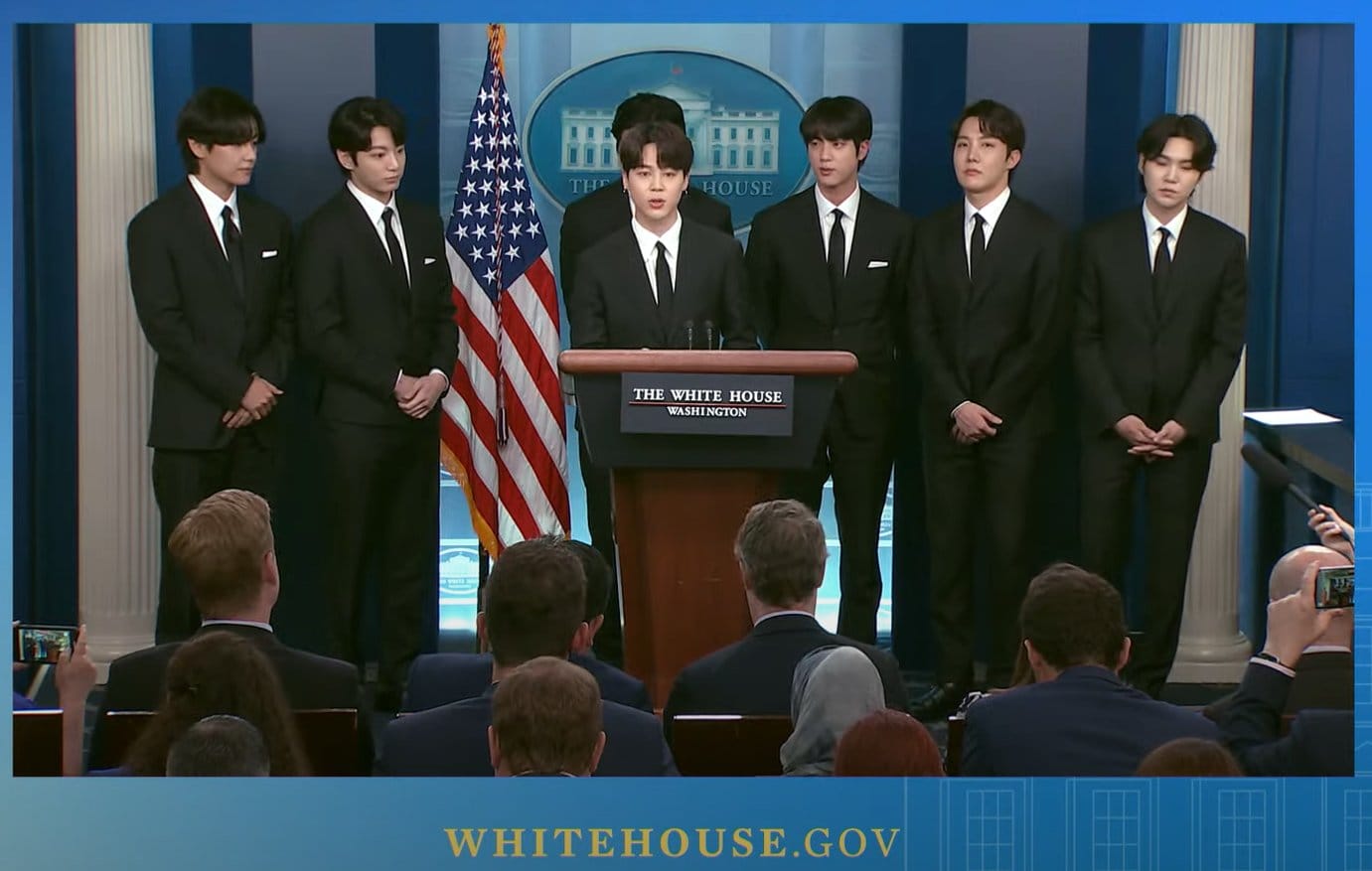 bts en la casa blanca