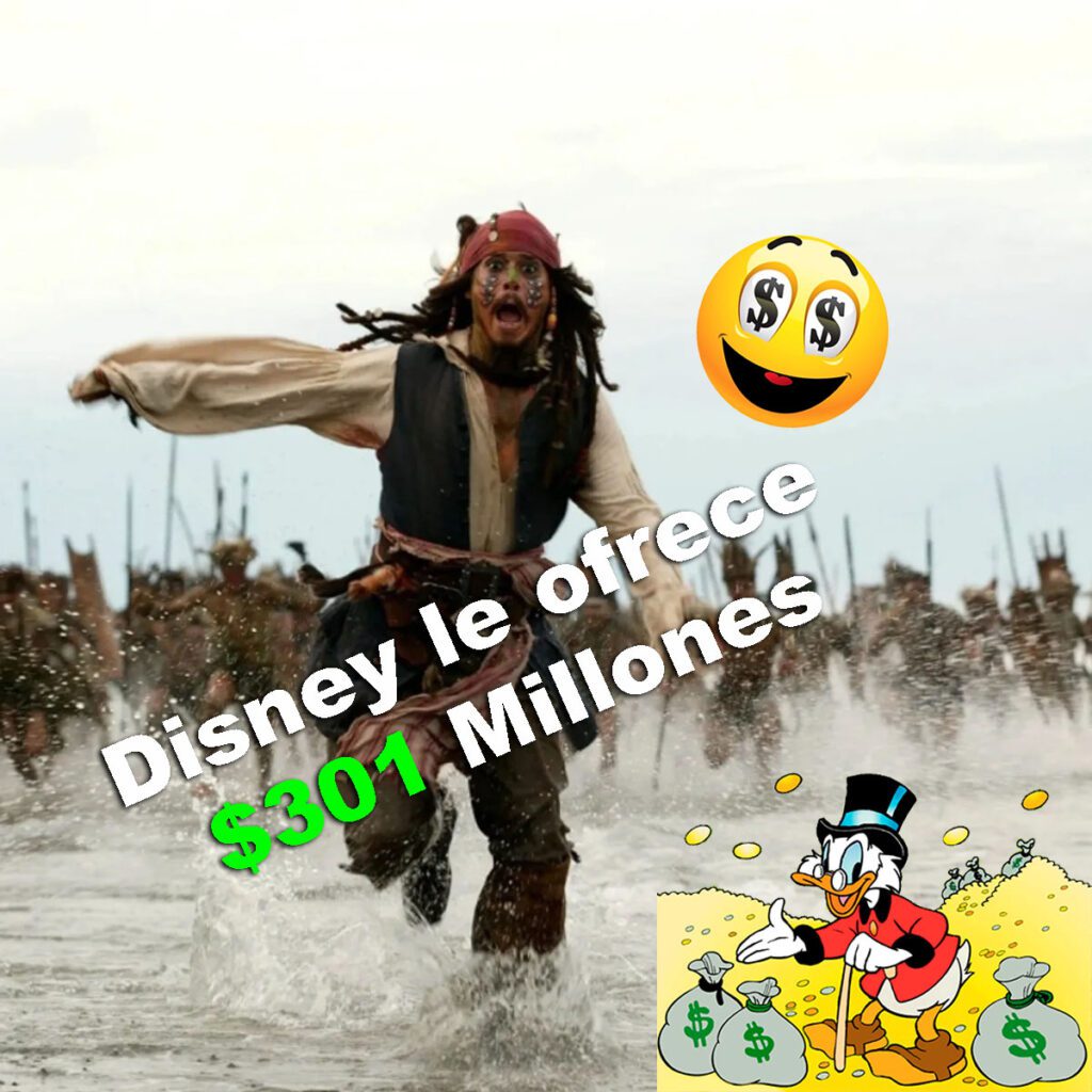 Disney corre a Johnny Depp y ahora le da 301 millones de dolares